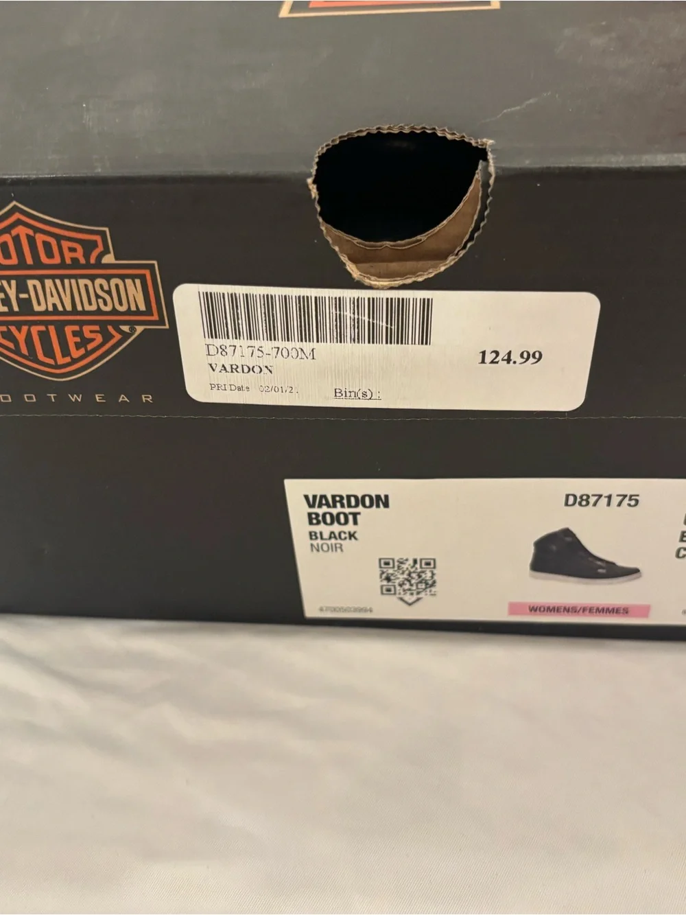 Harley-Davidson Black High-Top Waterproof Boots with Cream Soles